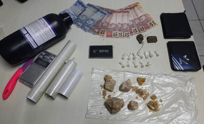 PM prede dupla por tráfico em Castanhal e apreende quantidade expressiva de entorpecentes em Colares