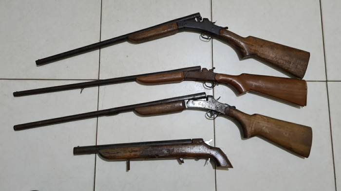 Guarnição embarcada do 31° Batalhão apreende armas de fogo em Abaetetuba