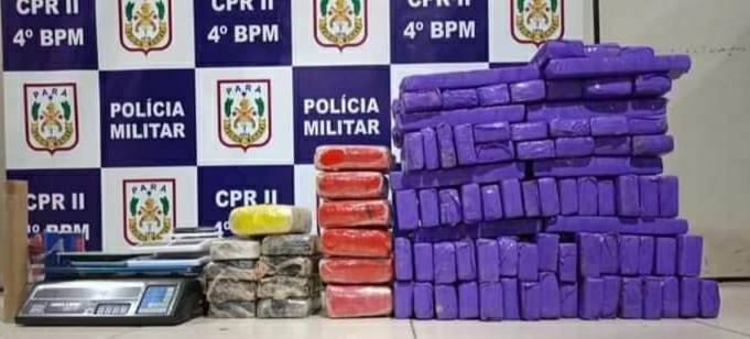 1º BME apreende grande quantidade de drogas e prende homem por porte ilegal de arma de fogo na Sudesde do Pará
