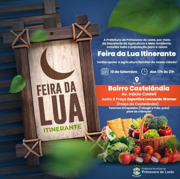 Produtos frescos e diversão aguardam você na Feira da Lua Itinerante no Castelândia