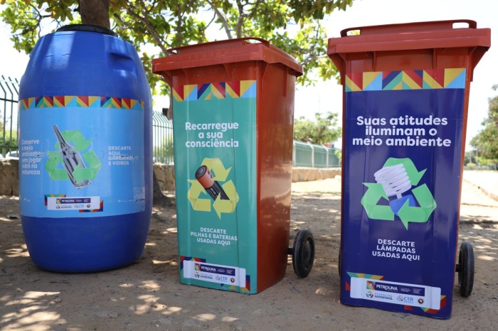 Espaços públicos de Petrolina agora contam com Pontos de Entrega Voluntária de materiais recicláveis   