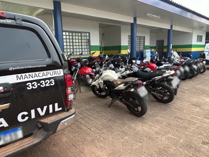 Em Manacapuru, PC-AM deflagra ação policial e recupera 11 motocicletas adulteradas e oriundas de furtos e roubos