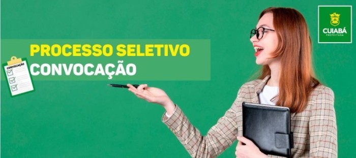 Prefeitura de Cuiabá convoca aprovados para as funções de Professor e ASG