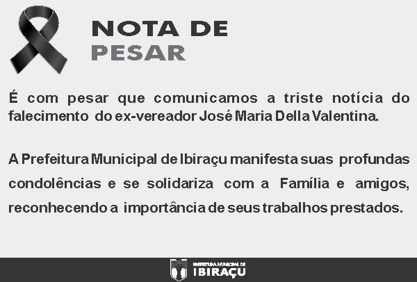NOTA DE PESAR!