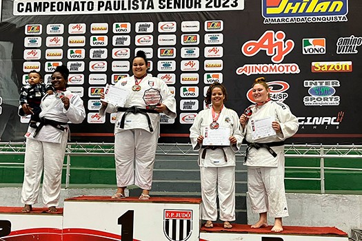 Judoca de PG, Agatha Martins, é campeã paulista de judô