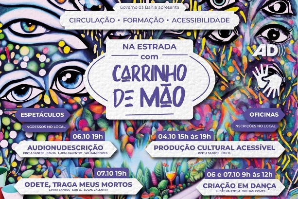 Programação cultural voltada à acessibilidade é aberta nesta quarta (4)