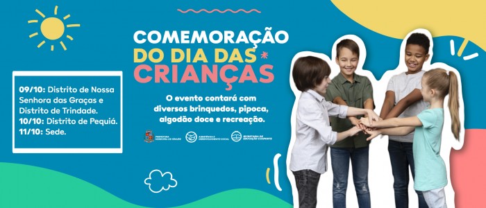 Prefeitura fará programação especial na semana do Dia das Crianças