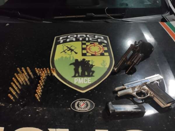 Polícia Militar captura quatro suspeitos com armas de fogo e munições no bairro São João do Tauape