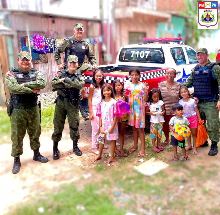 BPA realiza ação solidária no bairro Curió-Utinga.