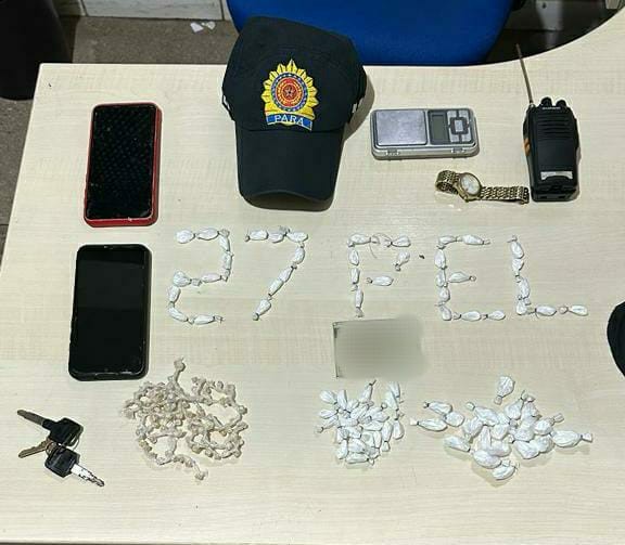 12º BPM prende um homem por tráfico de entorpecentes no município de Santa Izabel