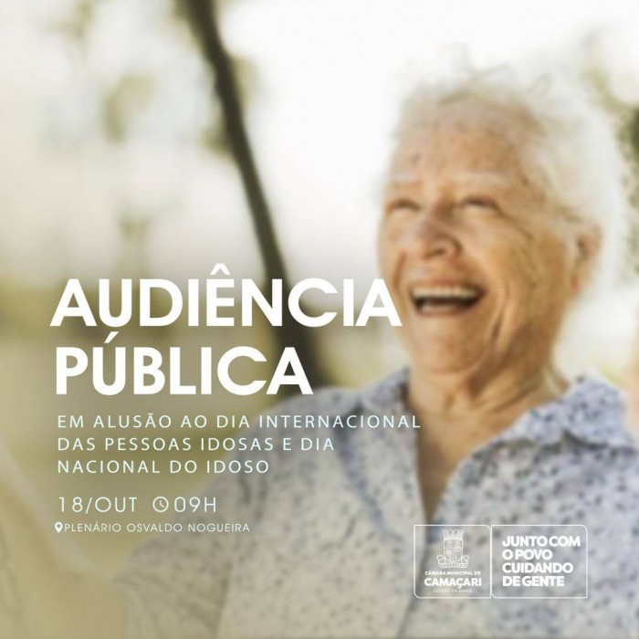Audiência pública discutirá cuidados e combate à violência contra os idosos