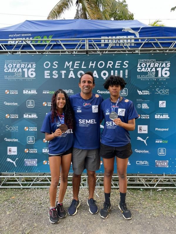 Atletismo de Sorriso conquista prata e bronze no Campeonato Brasileiro Interclubes Sub-16
