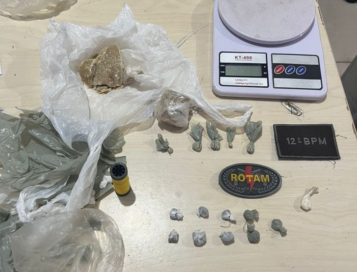 12º BPM prende um homem por tráfico de entorpecentes em Santa Izabel